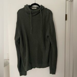 Marine Layer Dark Green Sweater With Hood